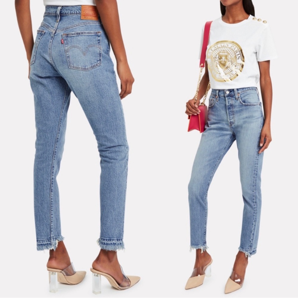 FP x Levi’s 501 Blue Mark High Rise Skinny Jeans